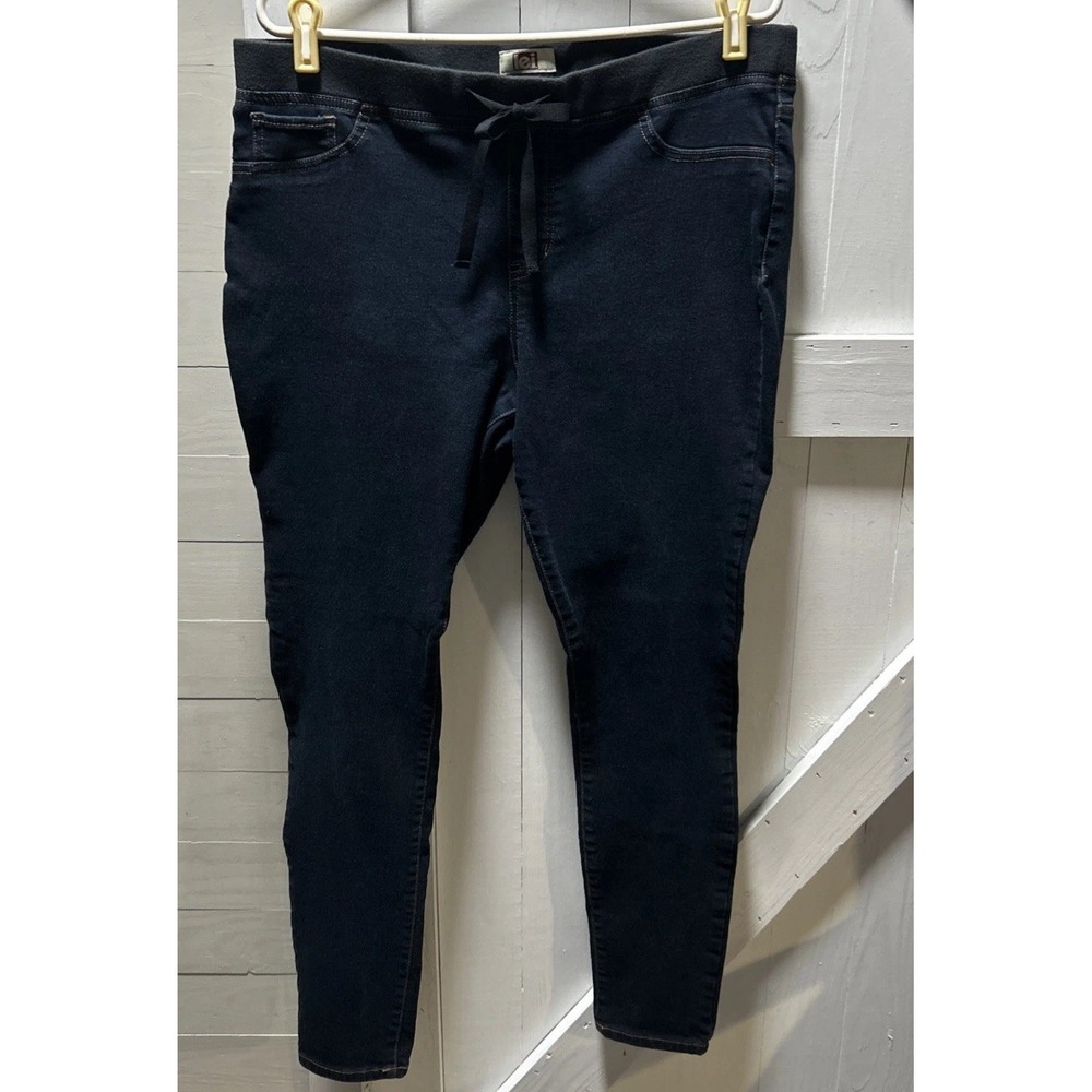 l.e.i. Pull On Stretch Jeggings Women's Size 1X Dark Wash Denim